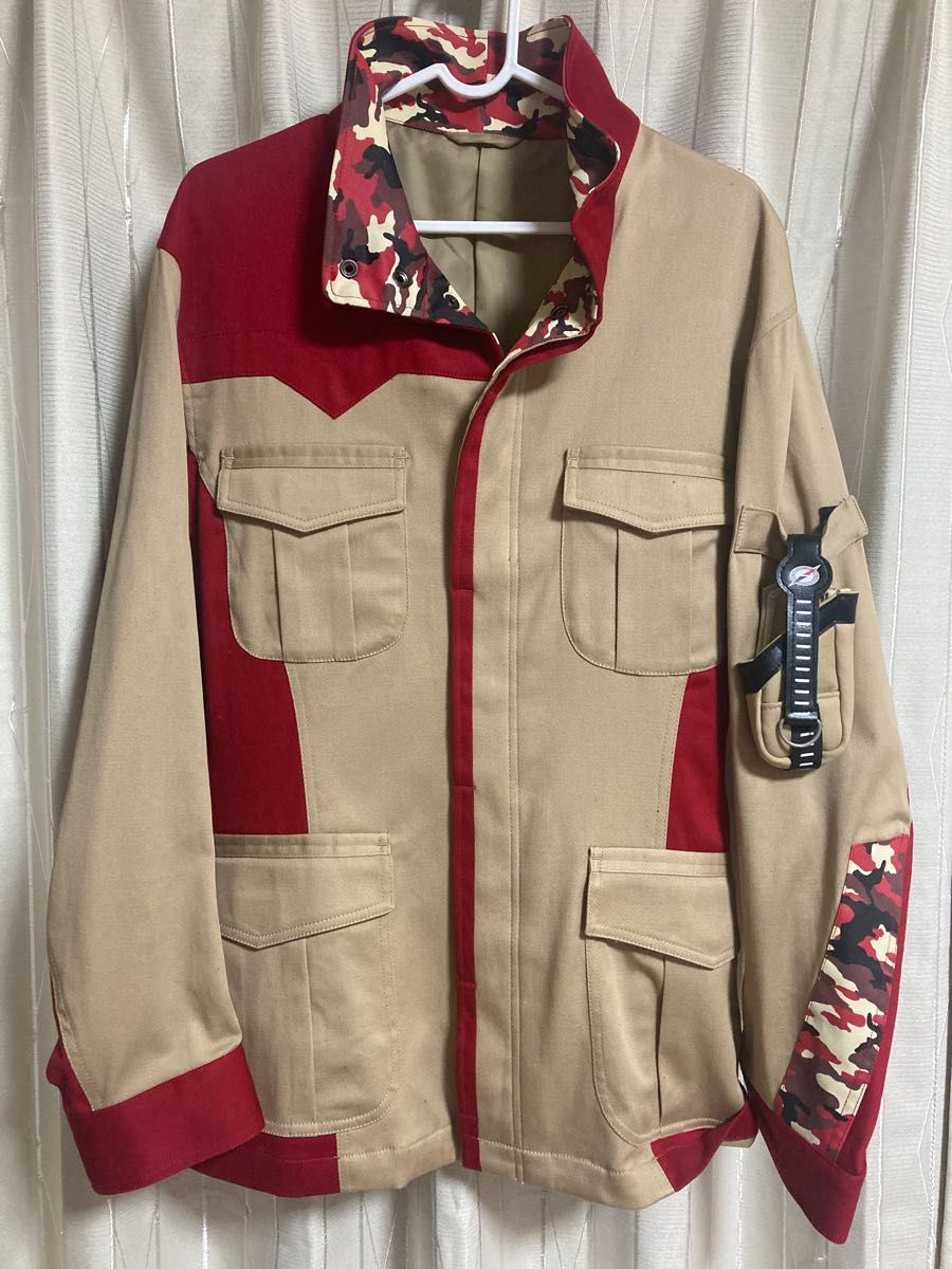 轟轟戦隊ボウケンジャー公式ジャケットレッドメンズL アクセルラー