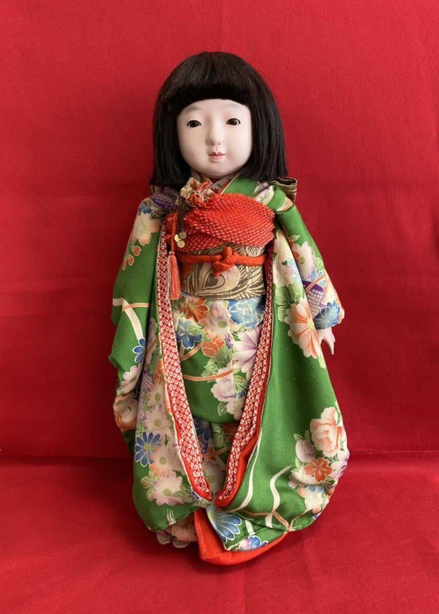 大人気，人気セール 【侍】瀧澤義豊 光龍斎造 市松人形 女子43cm С944