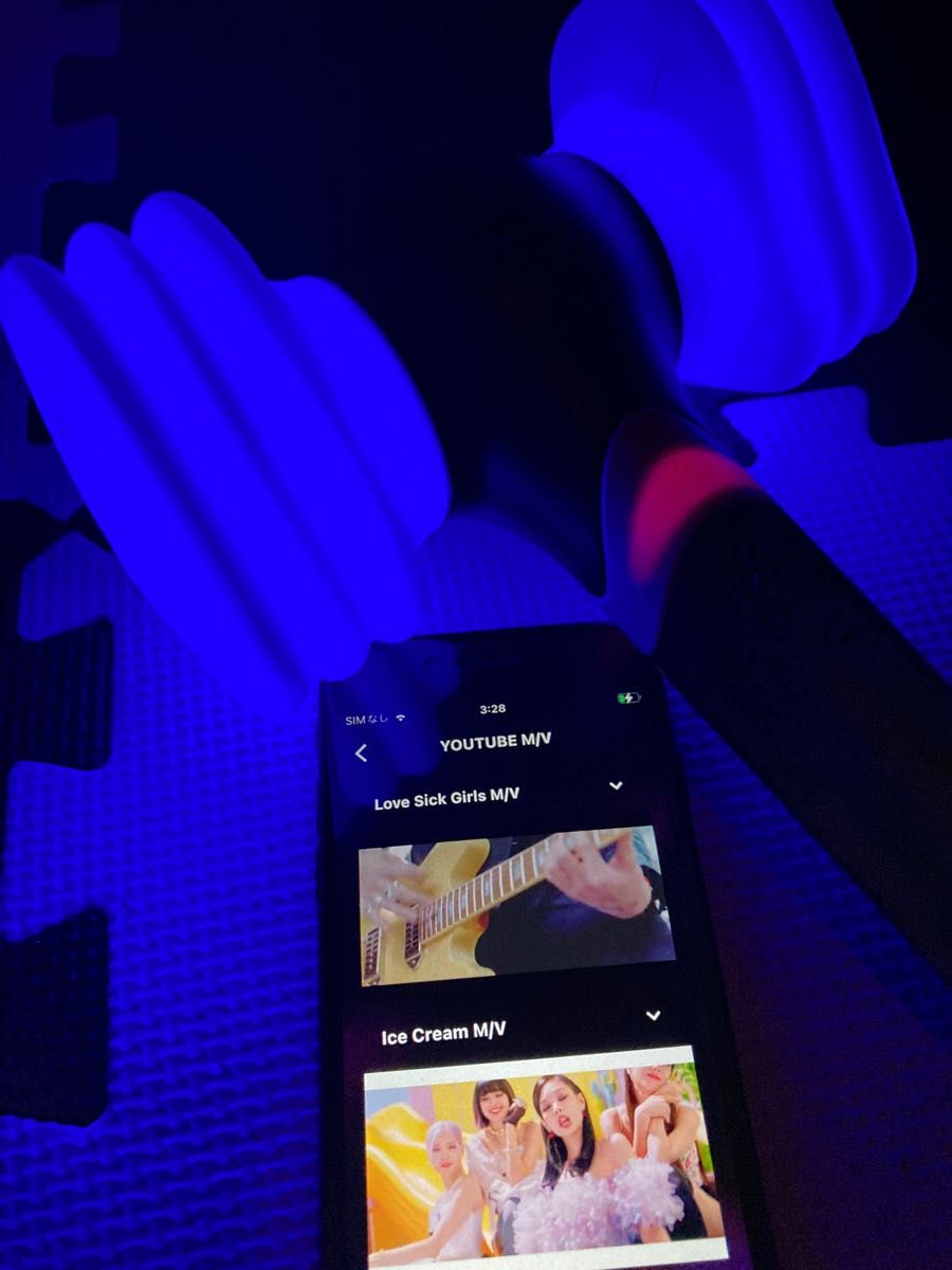 2個セット BLACKPINK 公式 ペンライト ver 2 ブラックピンク 新品未