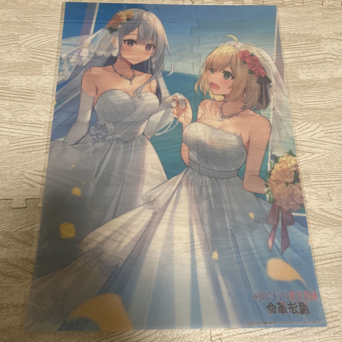 転生王女と天才令嬢の魔法革命 アニメイト特典 布ポスター 転生王女と