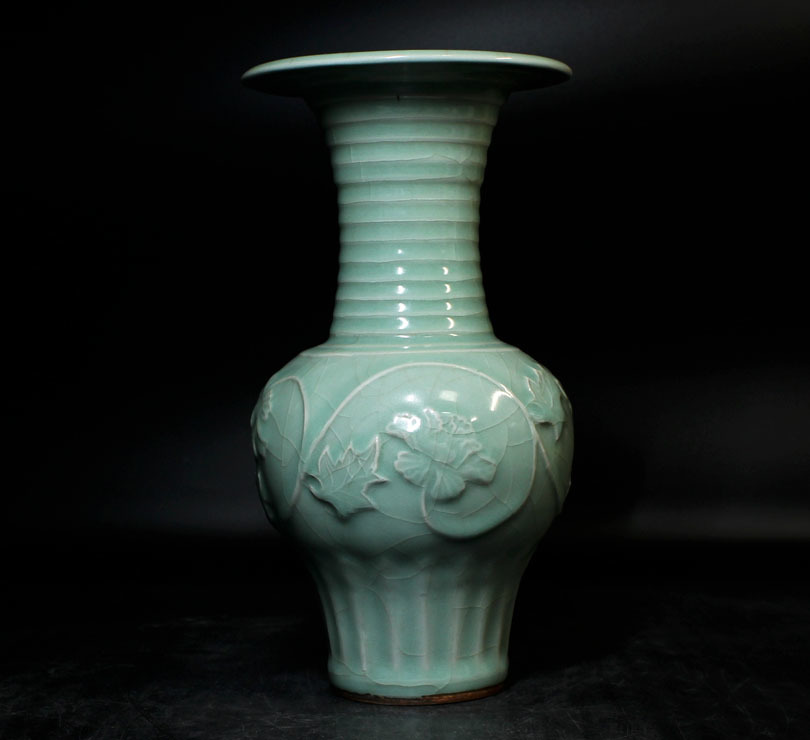 宋汝窯青釉鉄胎獅子油灯 装飾品 現代工芸品 美術品 置物 宋汝窯青釉鉄