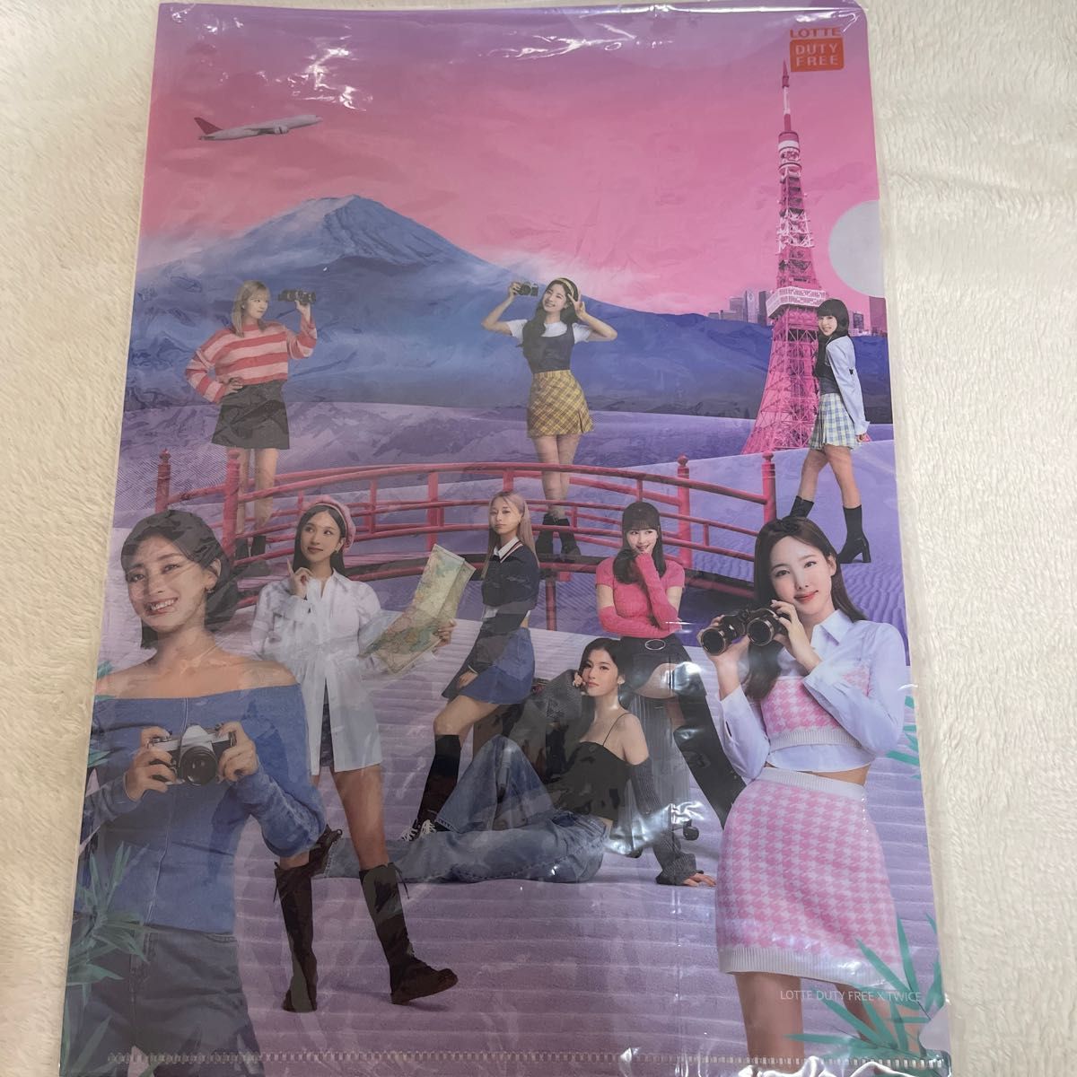 TWICE ロッテ免税店 銀座店 クリアファイル トレカ 缶ケース 限定
