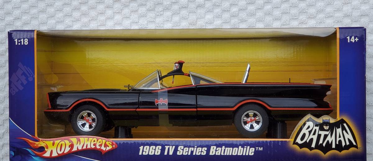 新品未開封Hot Wheels バットモービル 1:18 1966年TVシリーズ Yahoo