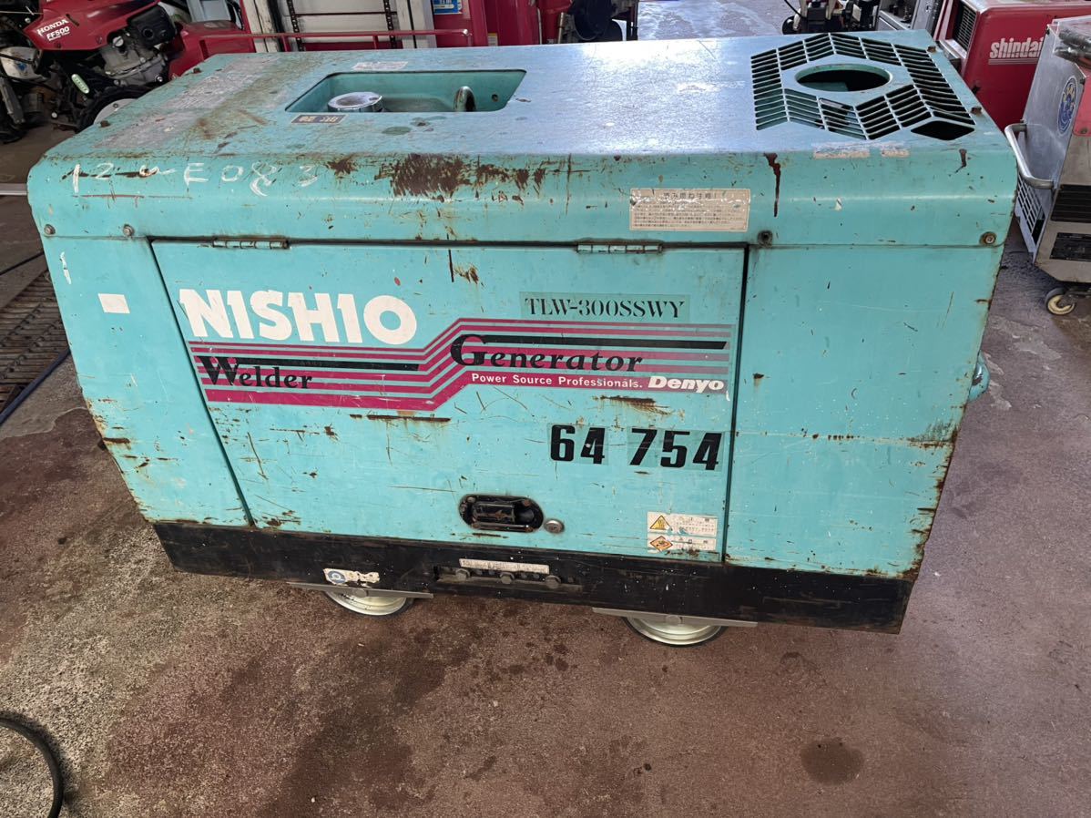 デンヨー エンジン溶接機 TLW-300SSWY 中古品