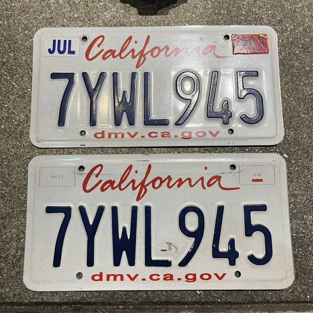 SEMI LOW'カルフォルニアライセンスプレートOld Used' USED品