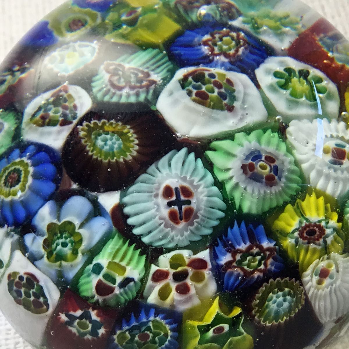 イタリア MURANO CAMPANELLA ベネチアングラス ミルフィオリ イタリア