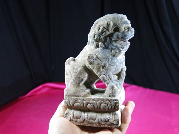 Yahoo!オークション - c 石造獅子像 元～清時代 中国 遺跡発掘品 獅子