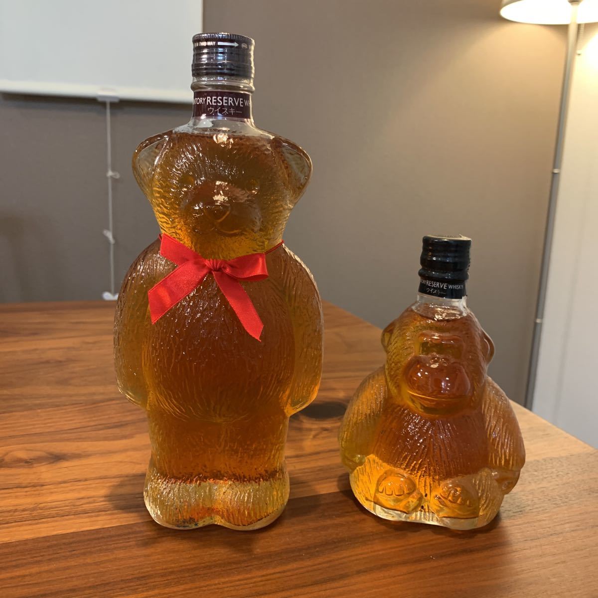 サントリーリザーブ ウイスキー 2点セット 600ml 熊ボトル 300mlゴリラ