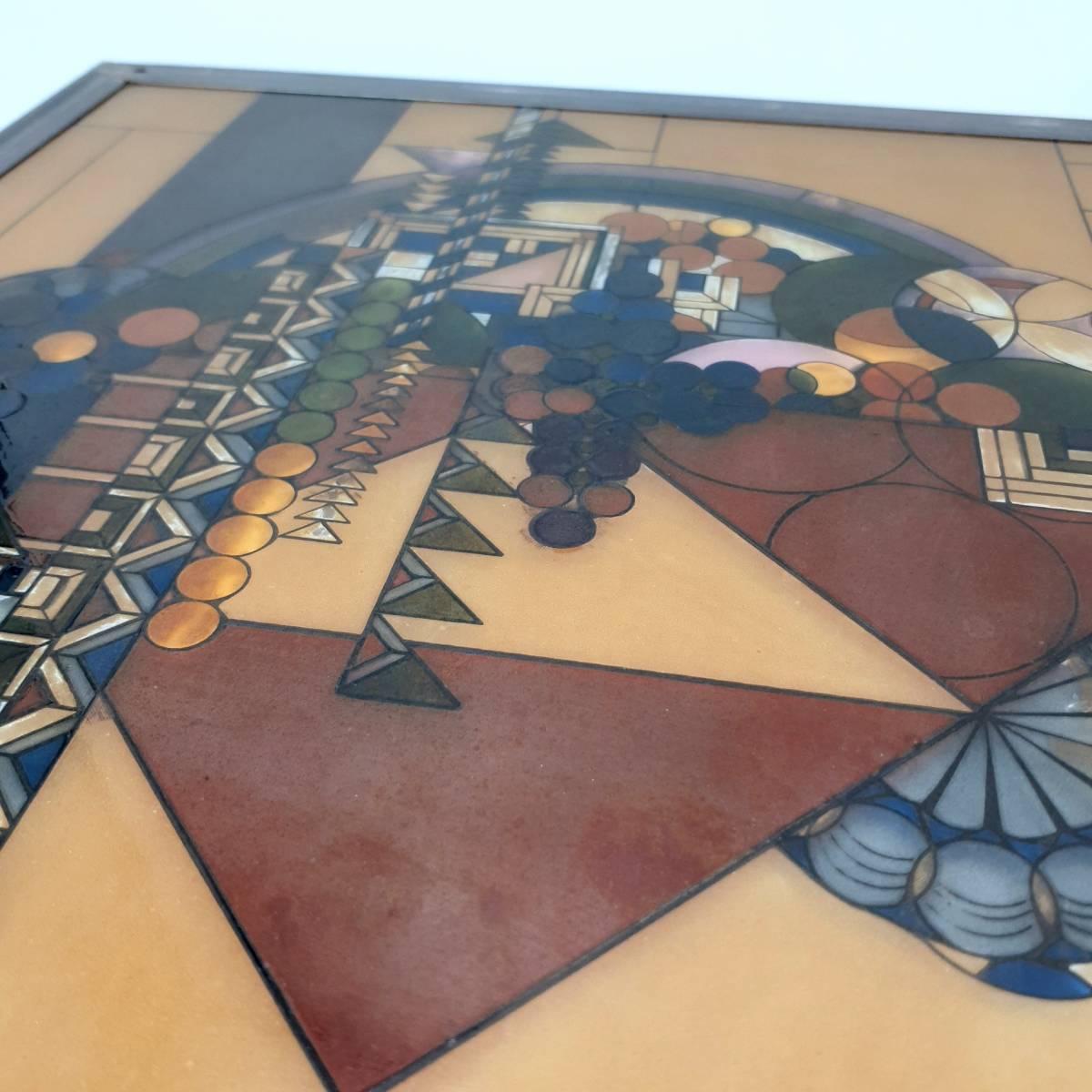 フランク・ロイド・ライト ステンドグラス メイバスケット グラス