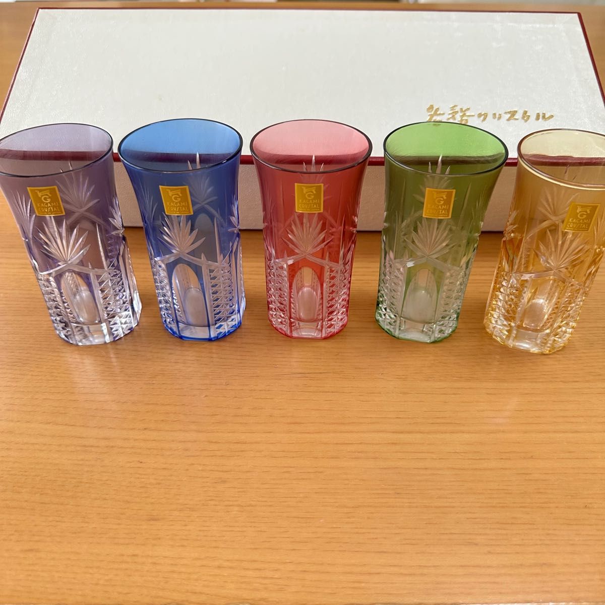 KAGAMI CRYSTAL サンクラール/色変わり切子グラス/カップ KAGAMI