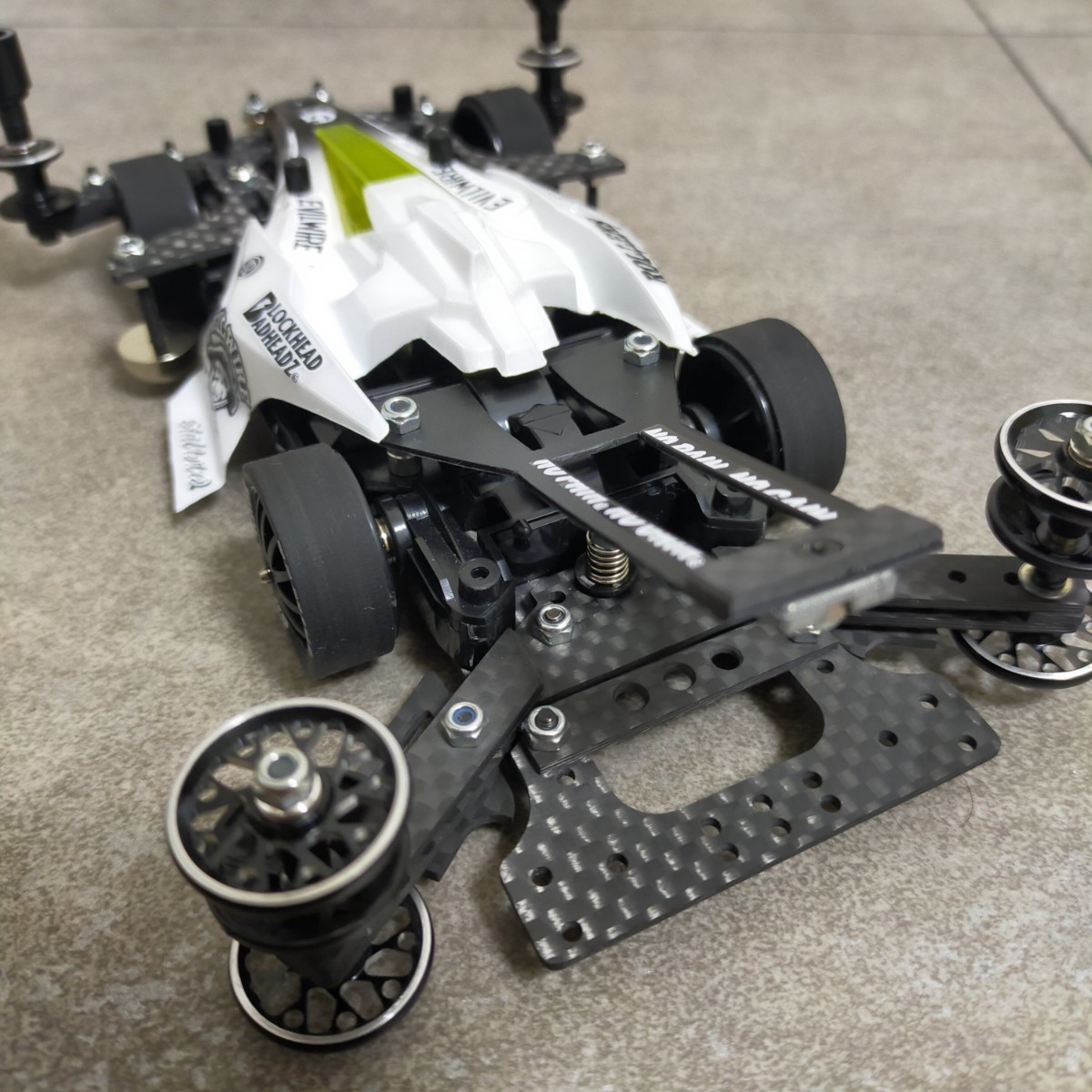 ミニ四駆 アバンテ MK3 アズール 完成品 MSフレキ ATスラダン フル