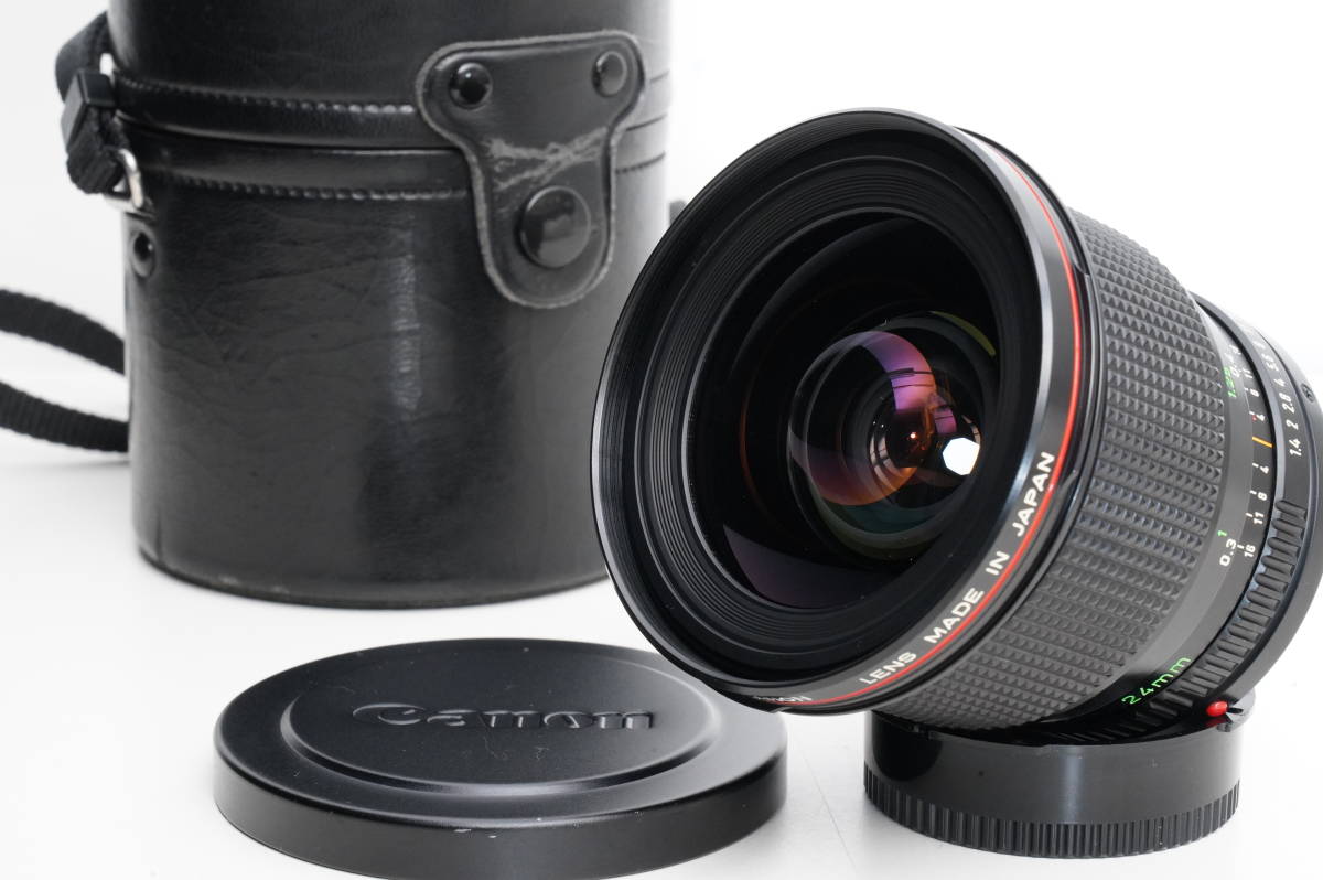 極上品☆CANON/キャノン FD 24mm F1.4 L 単焦点レンズ 希少レンズ