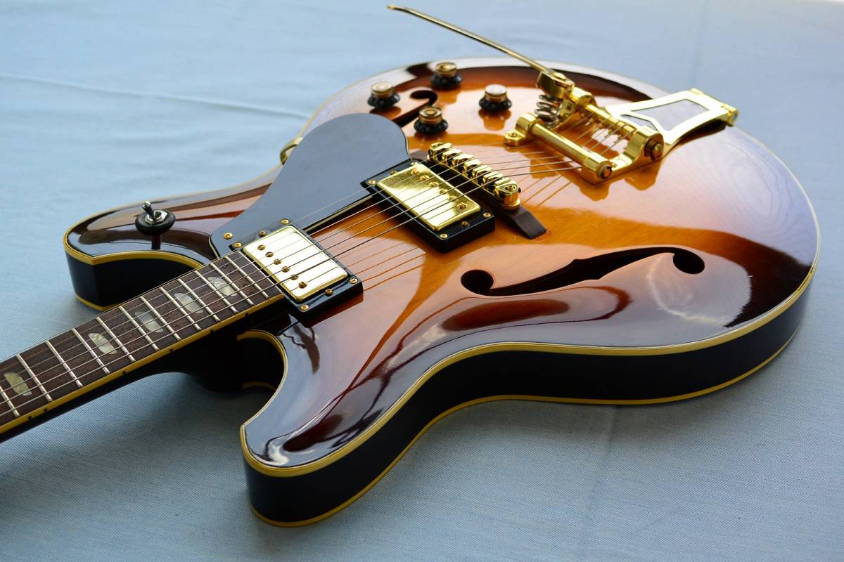 Yahoo!オークション - Yamaha SA60 セミアコ Mod. Bigsbyタイプ・トレ