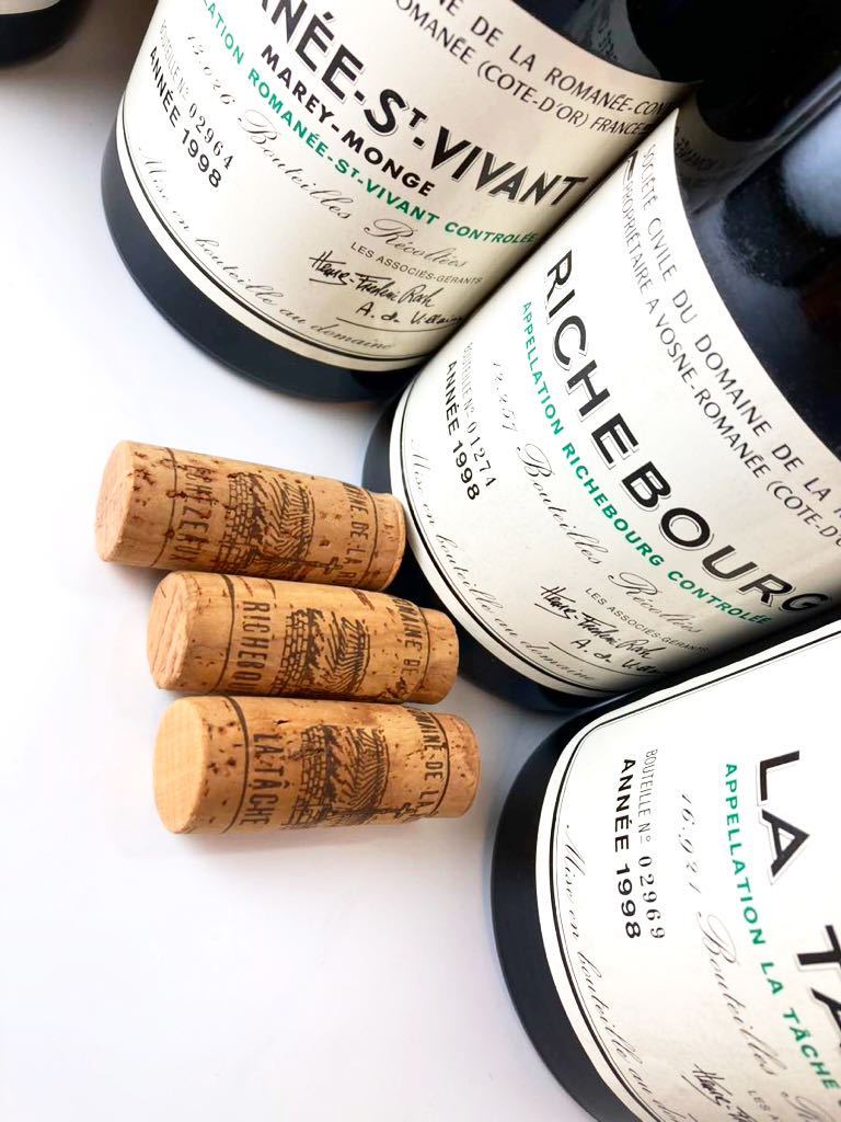 DRC空瓶3本セット(コルク付き)