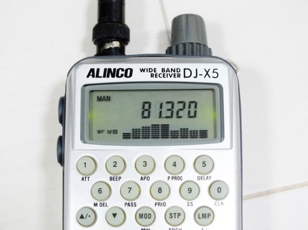 アルインコ DJ-X5 0.1～2200MHz 広帯域受信機 バンドスコープ機能