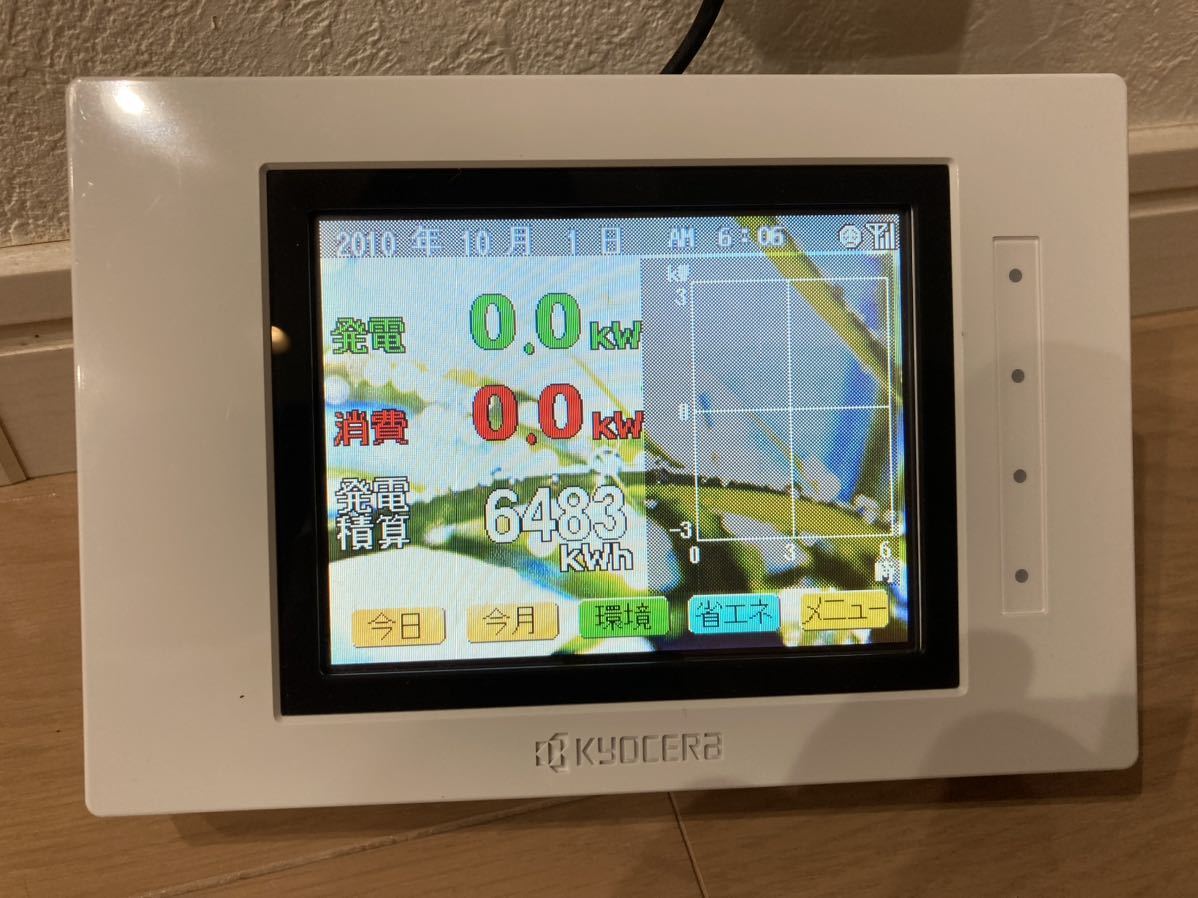 安い 京セラ エコノナビット PMD47C-R 京セラ 太陽光発電 発電モニター