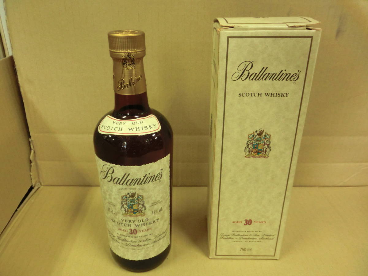 未開栓 未開栓☆Ballantine's バランタイン 30年 ベリーレア 700ml 木