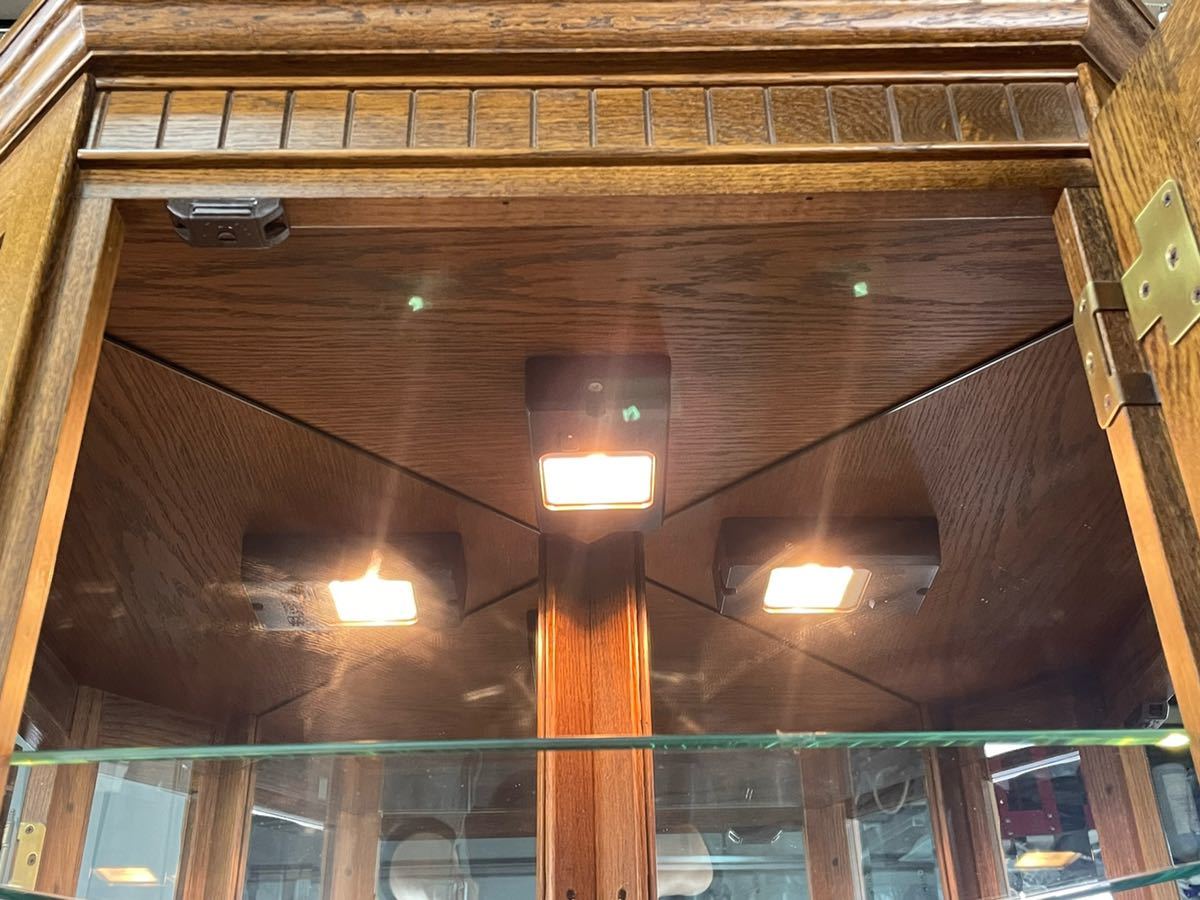 GS69 葉山ガーデン オーク材 コーナーキュリオ / コレクションボード