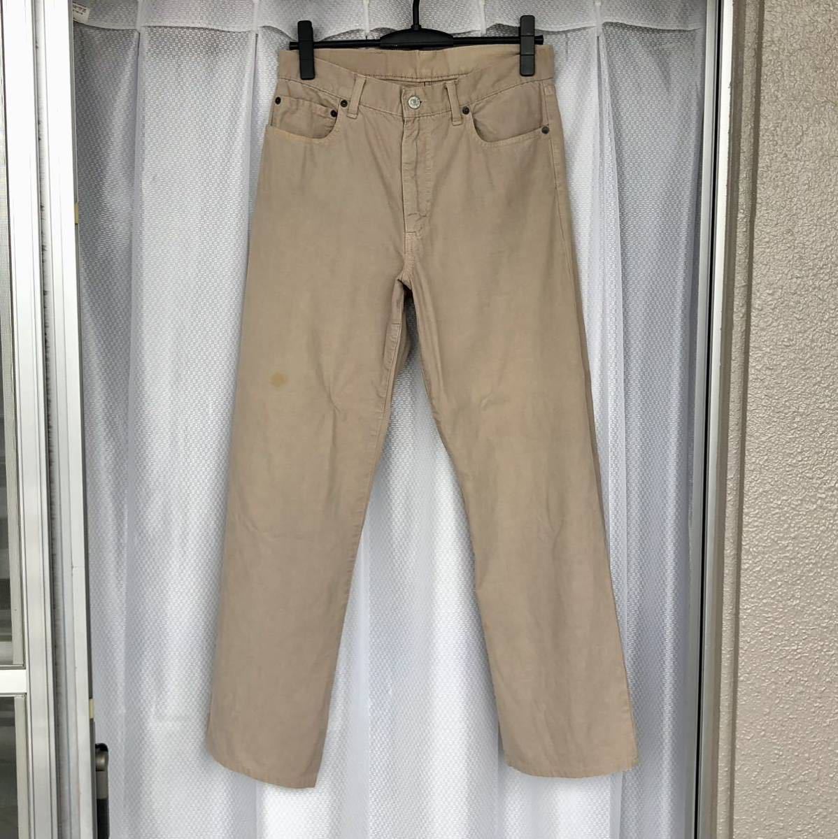 麻混 紙パッチ HRM ハリウッドランチマーケット 5P チノパン 31 カラー