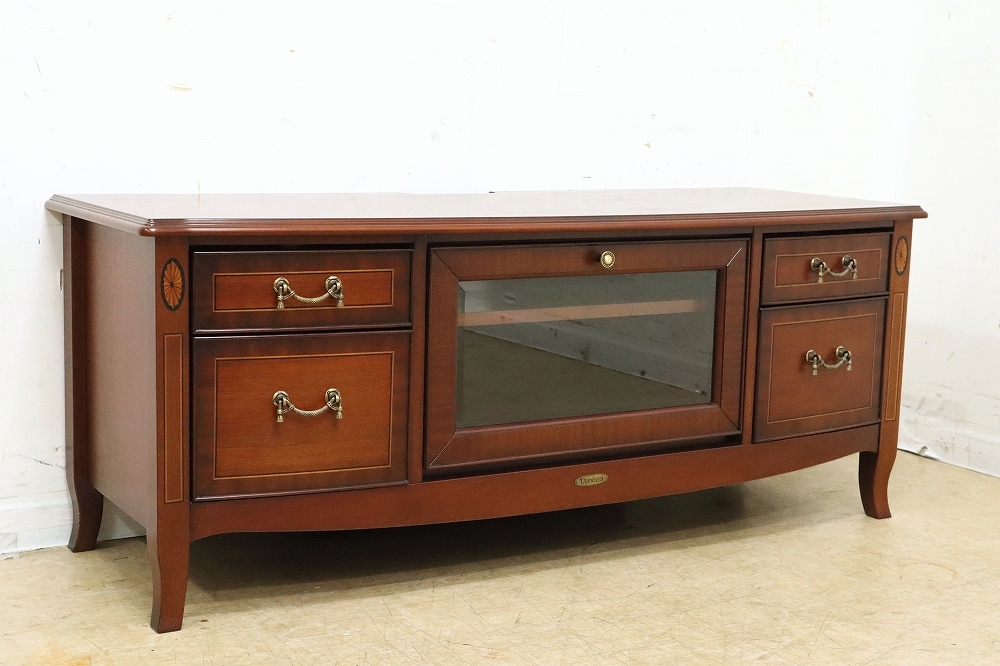 テレビボード「ベネチア」幅120cm マホガニー材 テレビボード