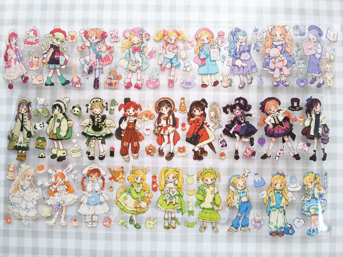 切り売り】海外マステ 人物マステ 普通小狗絵師様 4種セット｜Yahoo