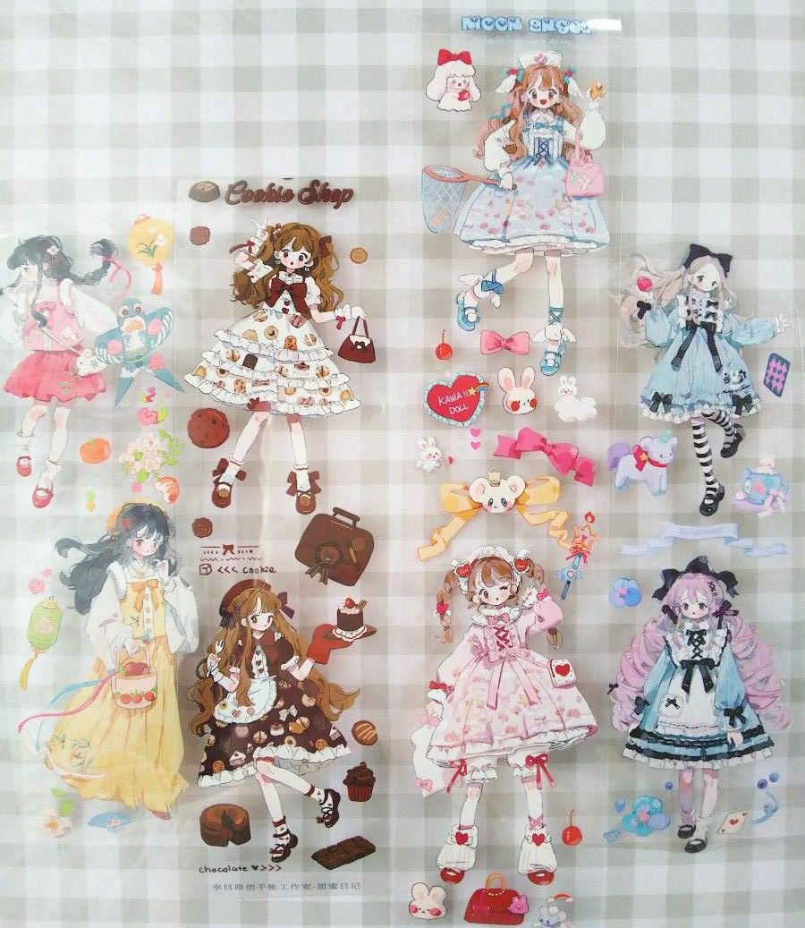 切り売り】海外マステ 人物マステ 普通小狗絵師様 4種セット｜Yahoo