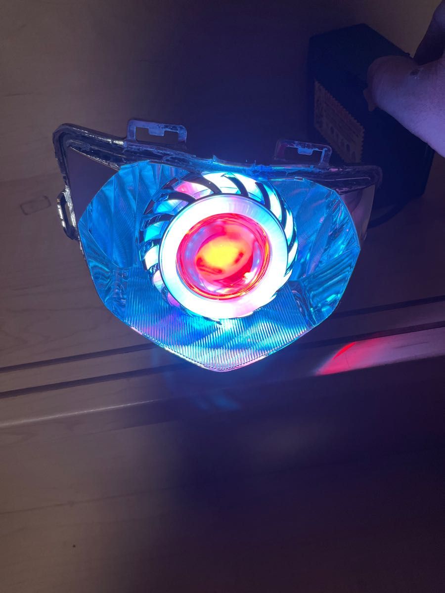 アドレスv125G 虹青イカリングヘッドライト V125 CF46A CF4EA 【公式