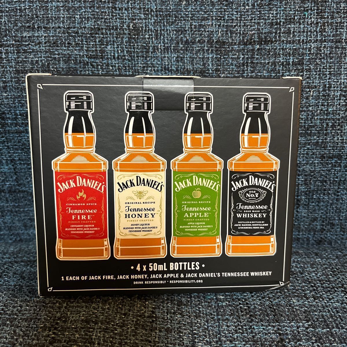 ジャックダニエル ウイスキー ミニボトル4本セット 古酒 ハニー
