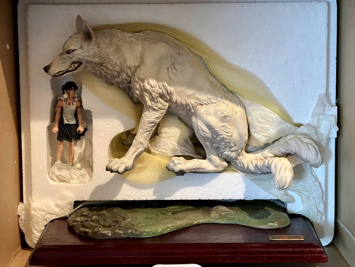 未使用限定品もののけ姫 モロ&サン イメージコレクション フィギュア