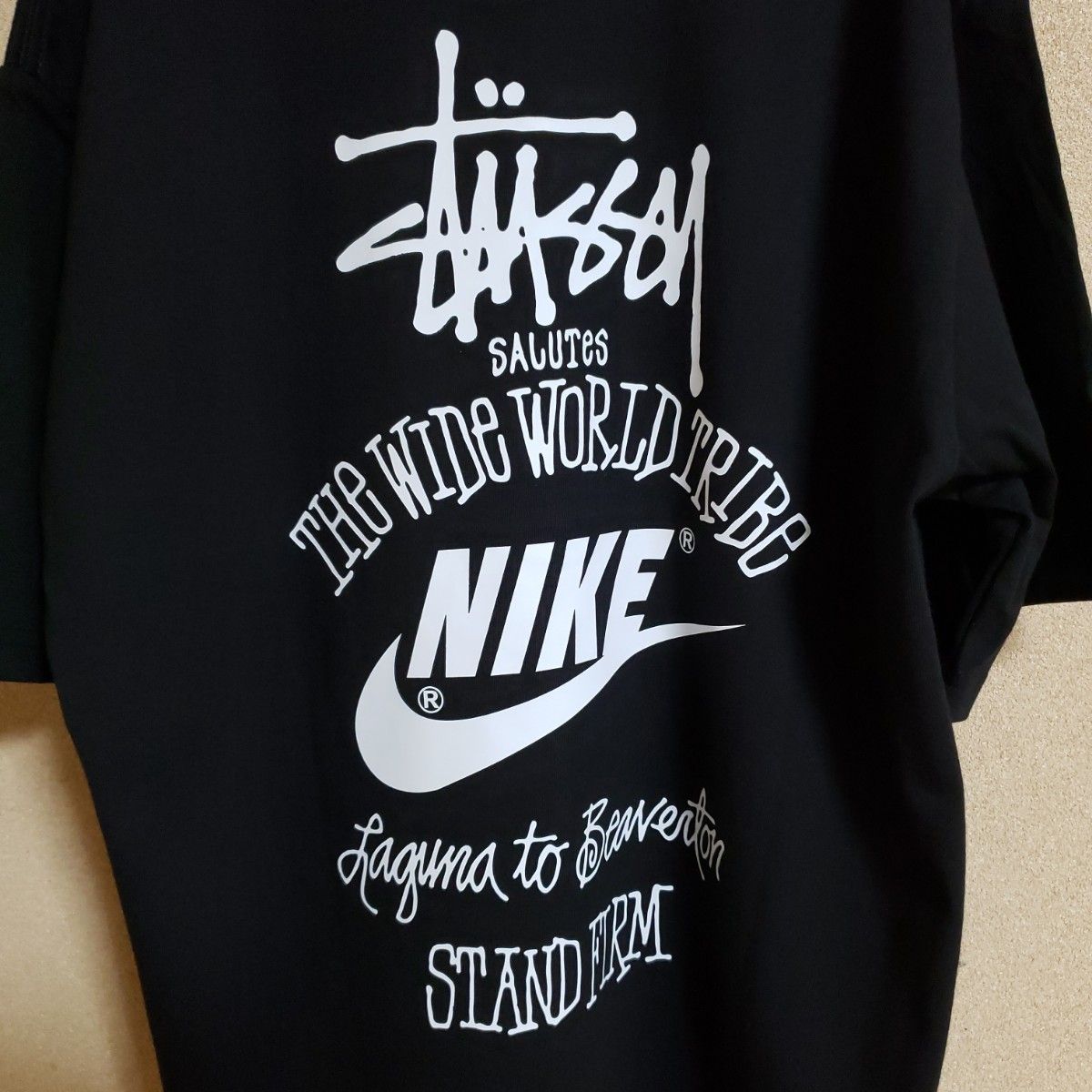 24時間以内発送】 新品タグ付き STUSSY Tシャツ ナイキ コラボ ユニ
