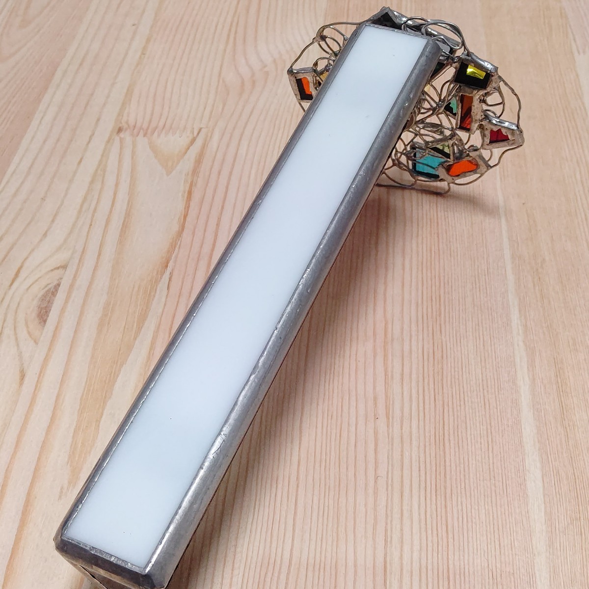 ステンドグラス万華鏡 ホイールスコープ アンティーク カレイド