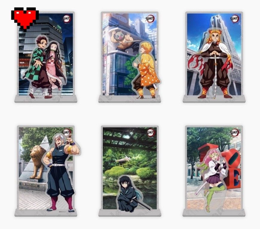 鬼滅の刃 ダイニング新店舗記念 背景付きアクリルスタンド 冨岡義勇 ひめじ