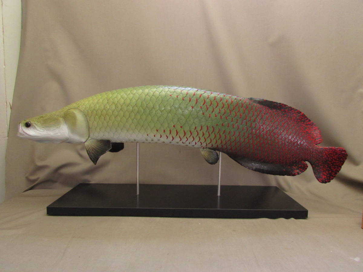 ハンドメイド 82cmピラルク 魚模型 古代魚 熱帯魚 フィギュア レプリカ