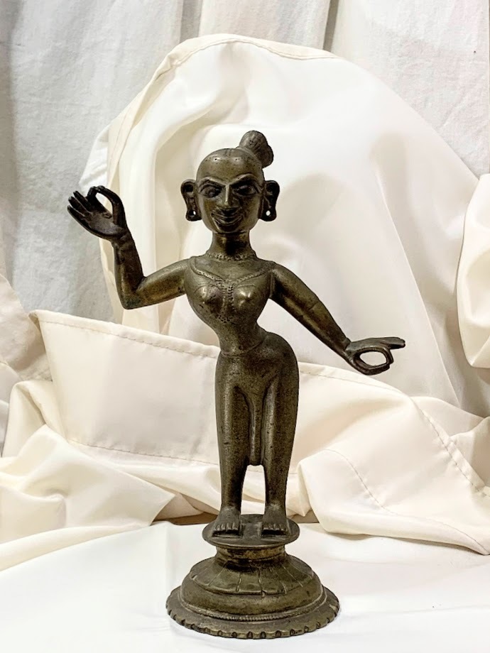 インド ブロンズの仏像 18世紀中期 アンティーク 青銅