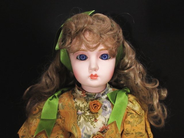ア046△ アンティーク/ビスクドール/ポーセリンドール/可愛い女の子