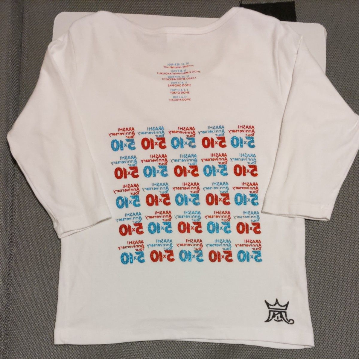 嵐 5×10 ツアーTシャツ 七分袖Tシャツ 嵐 Tシャツ｜Yahoo!フリマ