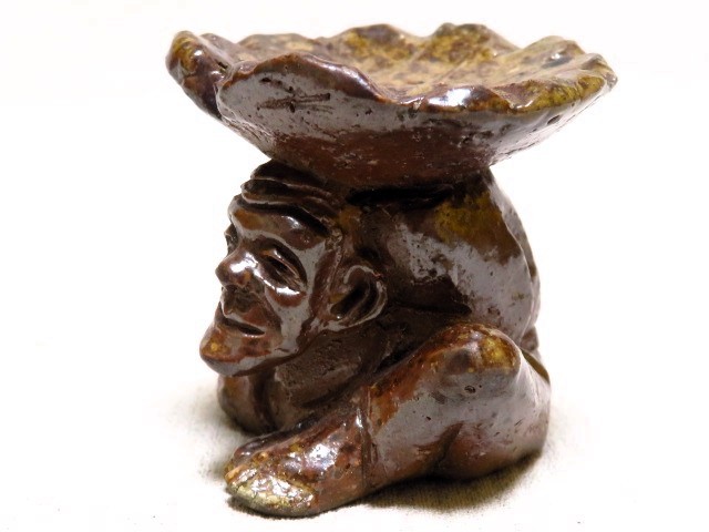 茶道具 古萩 刷毛目茶碗 江戸末期 桂又三郎 書付(K-YC560) - メルカリ