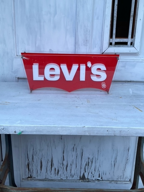 リーバイス LEVI'S 501XX ヒストリー ノベルティ 看板 木製 販促