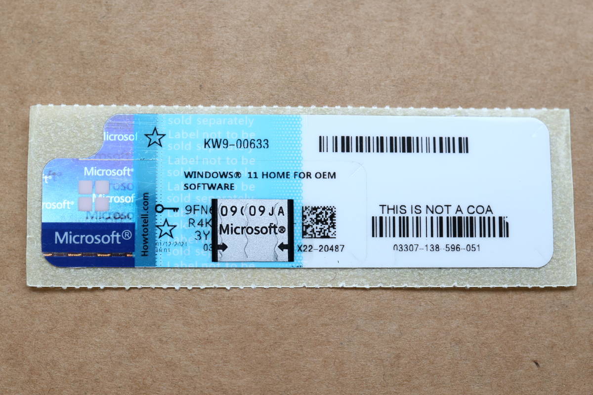 Windows11 プロダクトキー Microsoft - Windows 11 Pro 正規プロダクト
