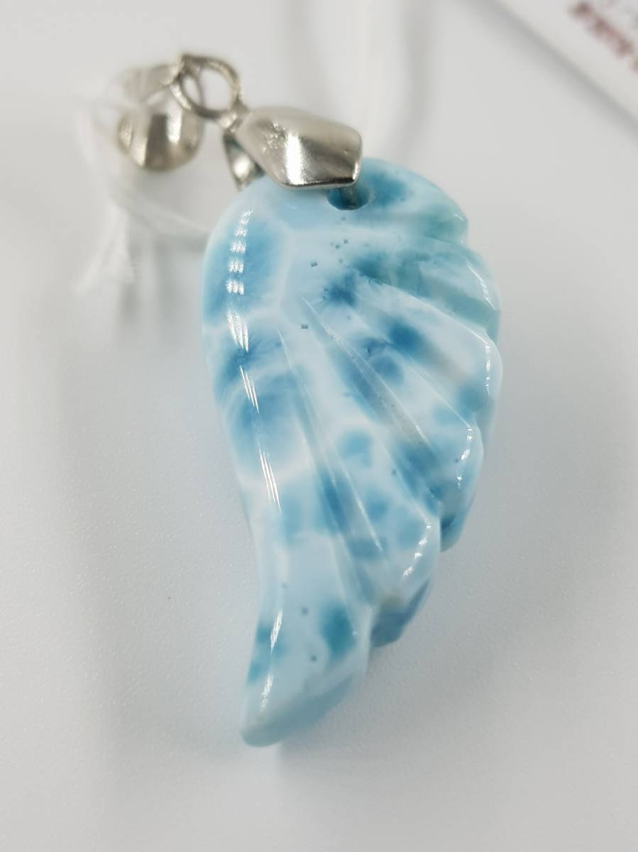 ハイクオリティ―『ドミニカ共和国産ラリマーBigサイズ天使の羽