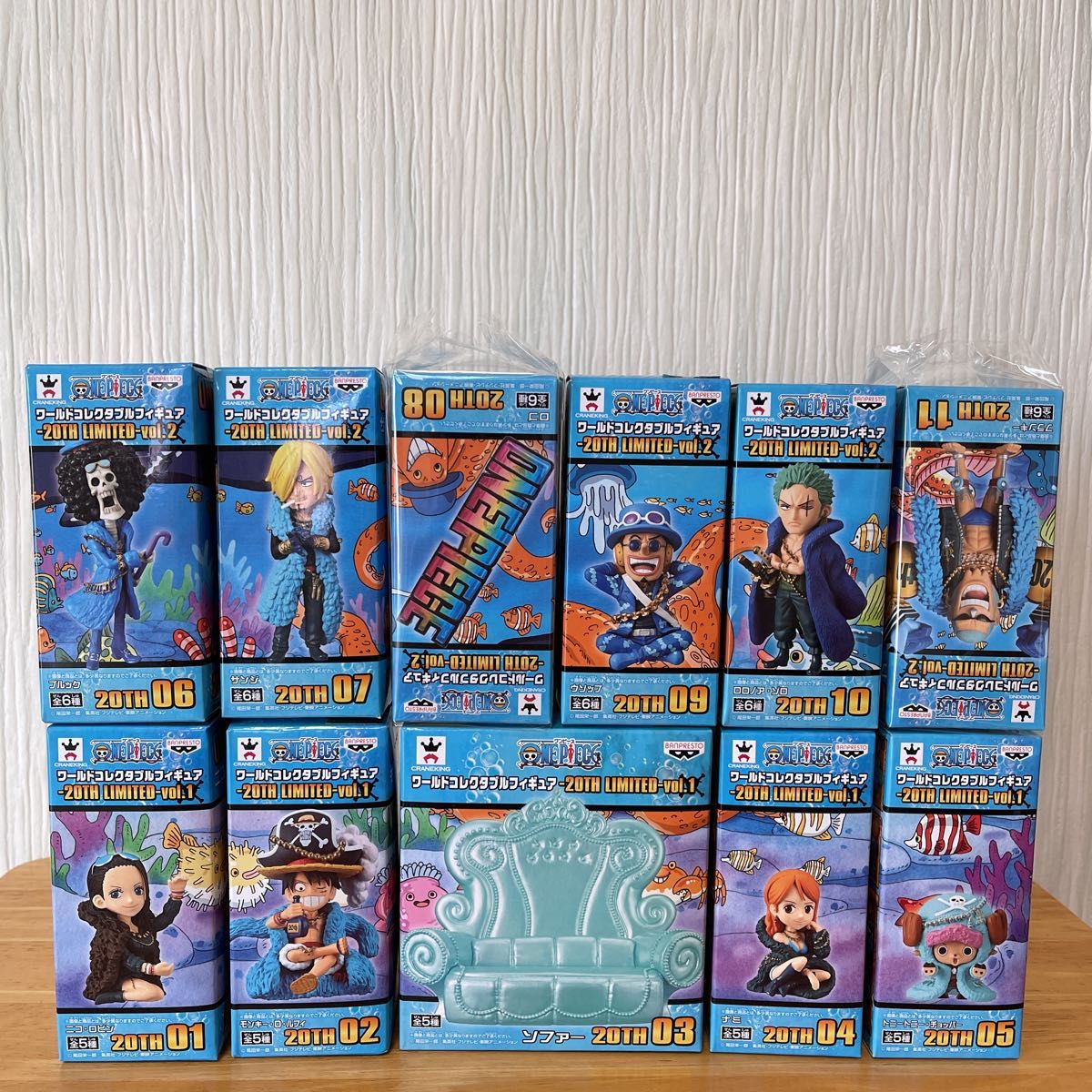 コレクタブル 20TH LIMITED 全11種 ONE PIECE ワーコレ 20TH LIMITED