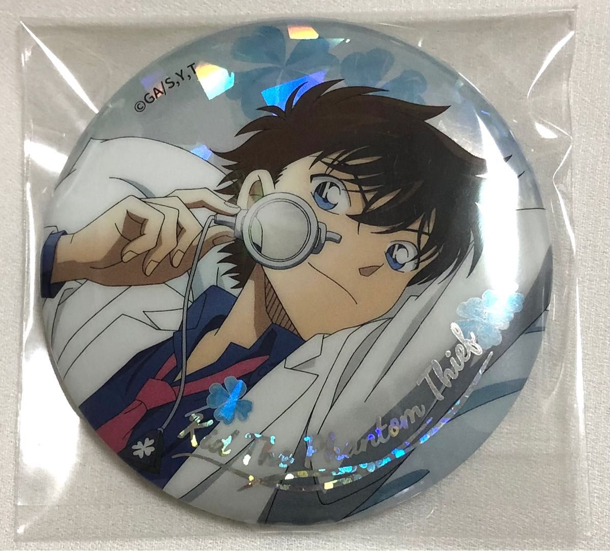 名探偵コナン怪盗キッド缶バッジ(黒A28)