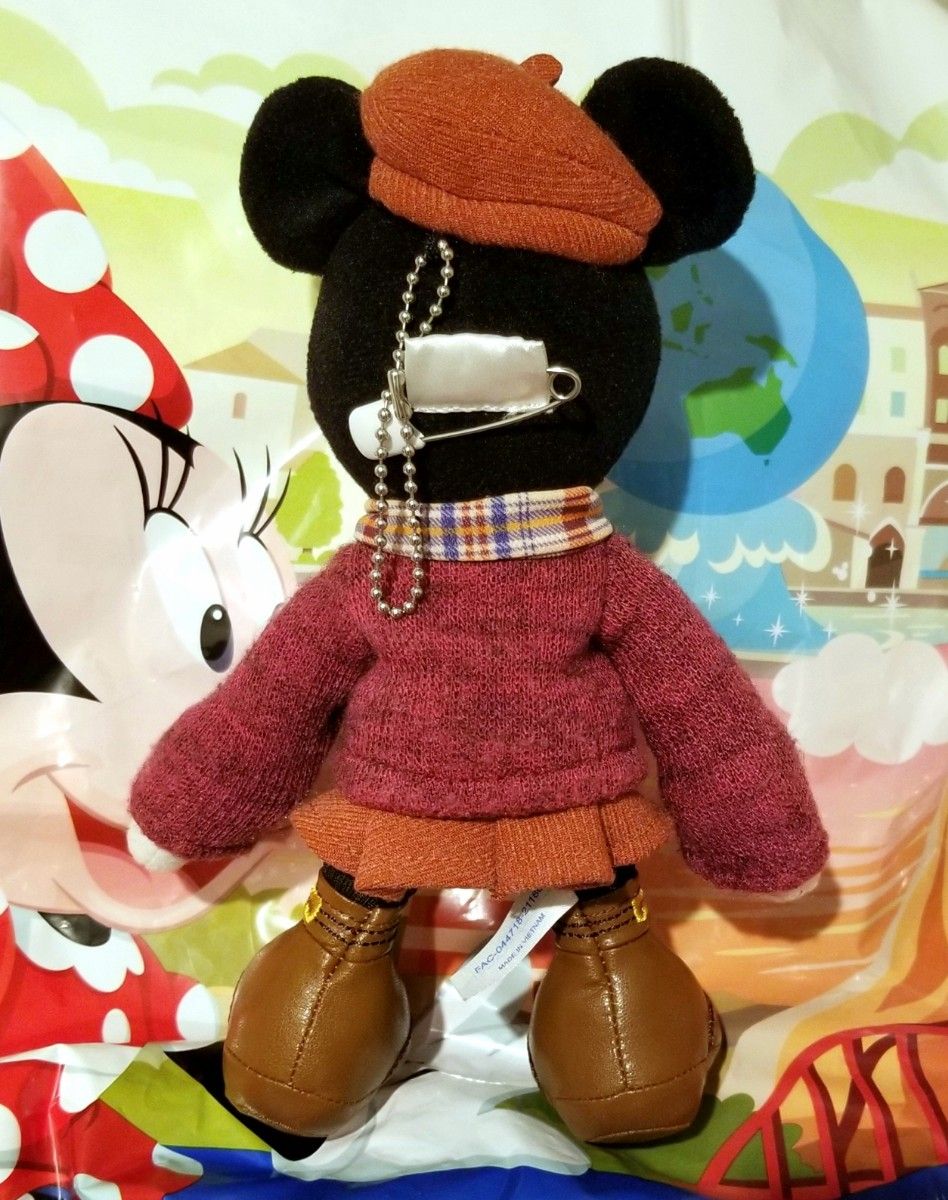 ミニー スタイルスタジオ 冬 ぬいぐるみバッジ ディズニーランド