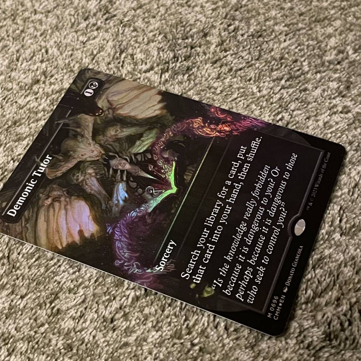 統率者マスターズ 悪魔の教示者 ボーダーレス 日本語版Foil MTG 悪魔の