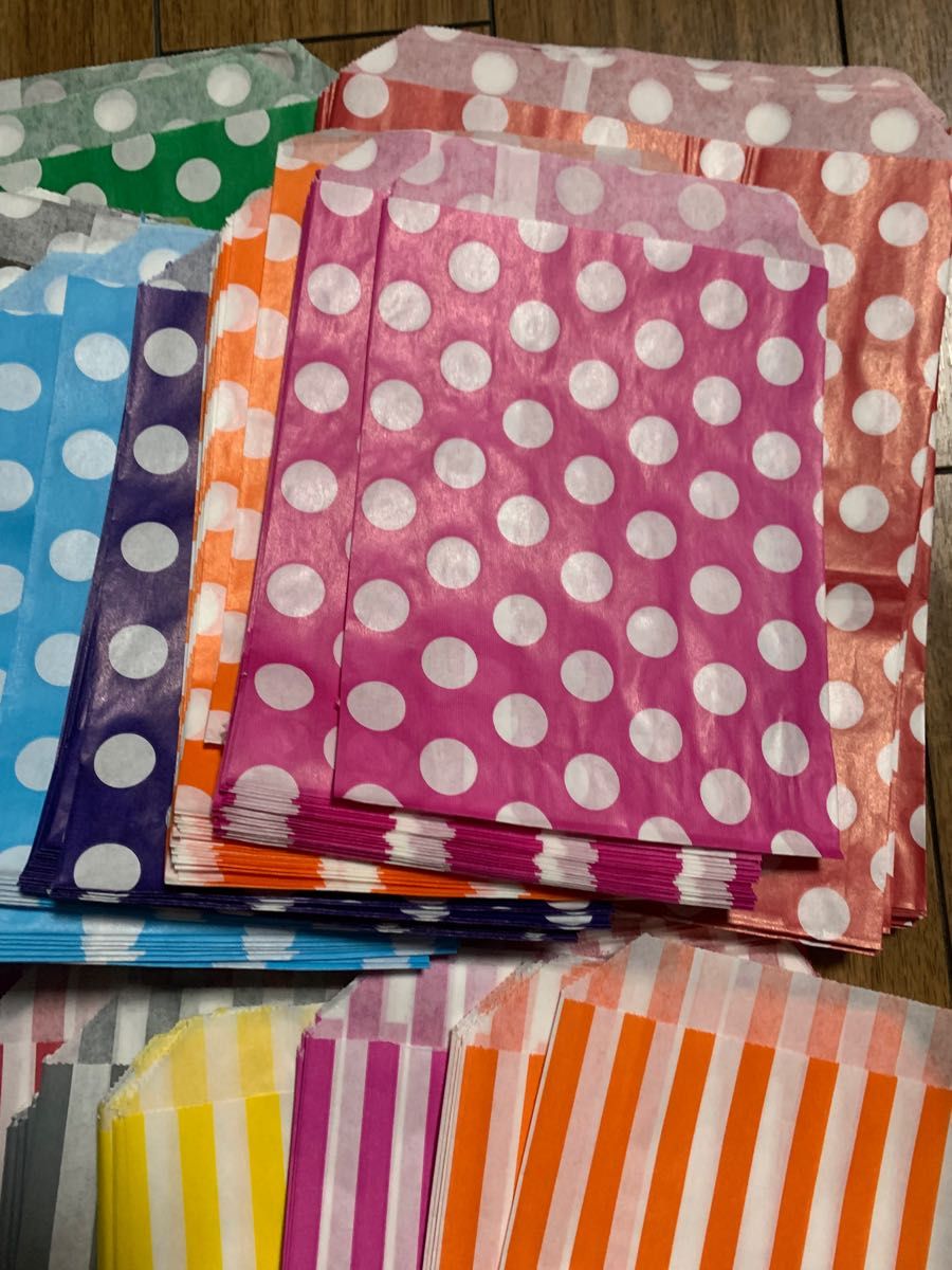 海外紙物 人気 イギリス キャンディ袋 カラフルセット 24種 大量 480枚