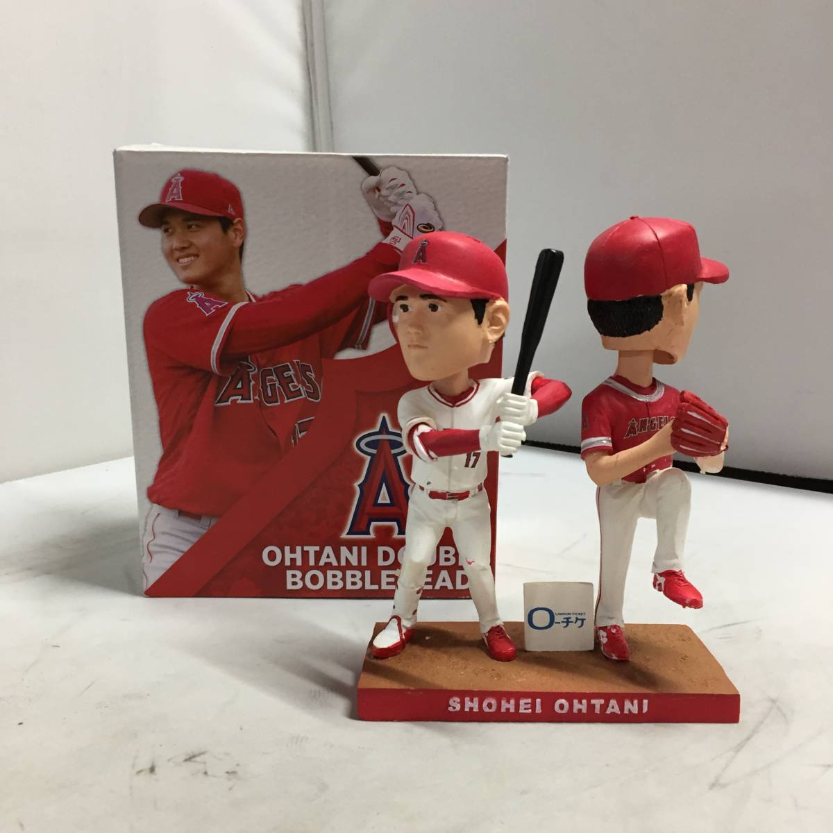 大谷翔平 フィギュア エンゼルス 二刀流】非売品]大谷翔平選手 二刀流