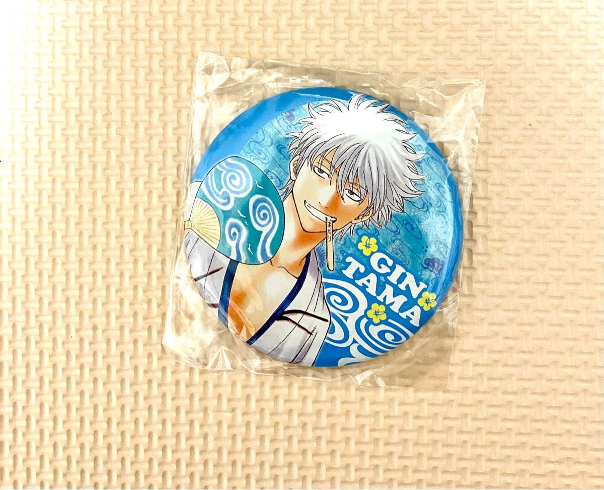 激レア 銀魂 坂田銀時 缶バッジ ジャンプステーション沖縄限定 銀魂