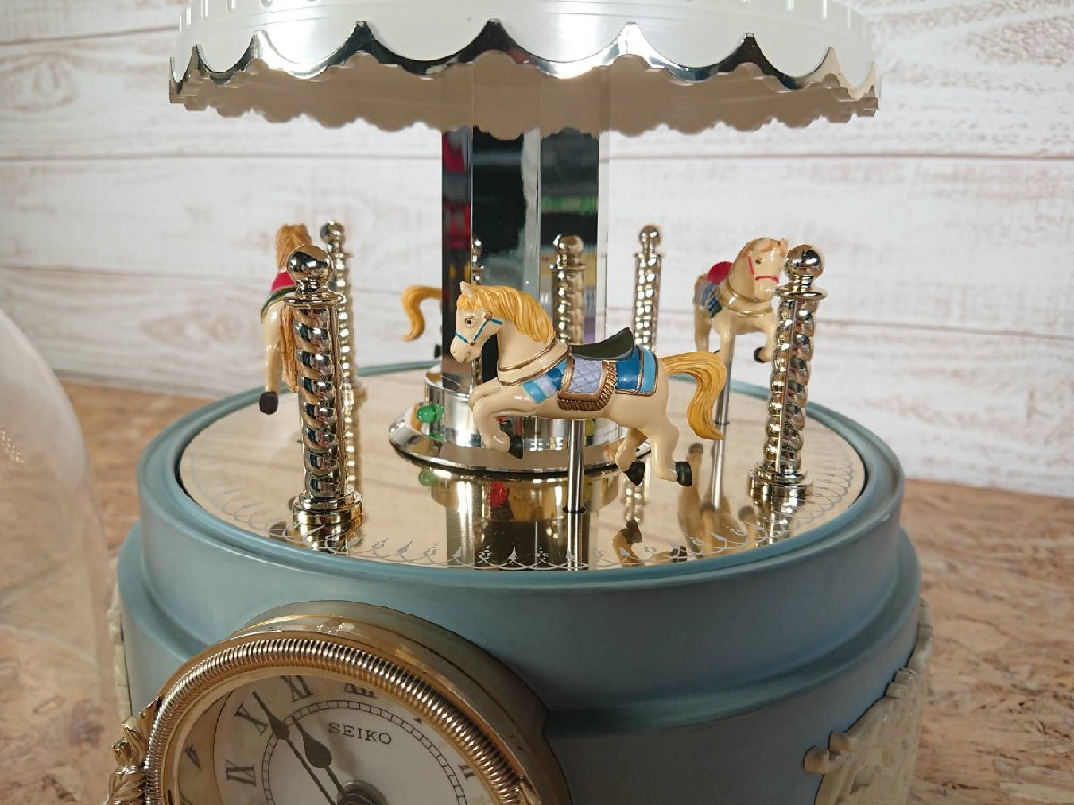廃盤レトロ 置時計 SEIKO RE704L メリーゴーランドオルゴール Yahoo
