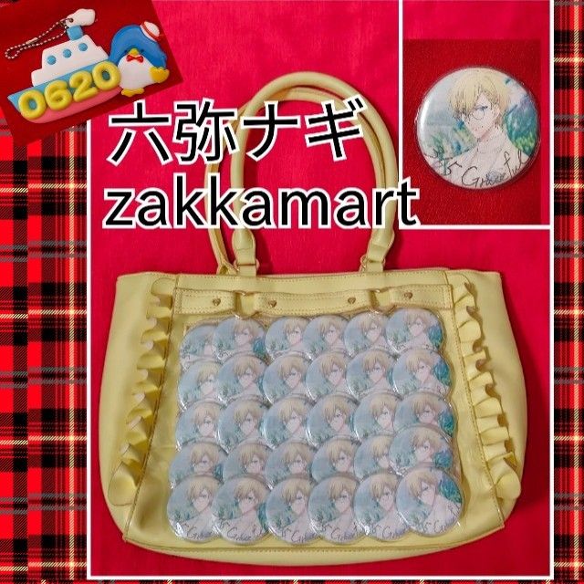 六弥ナギ DHC アイドリッシュセブン 缶バッジ30個 痛バッグセット