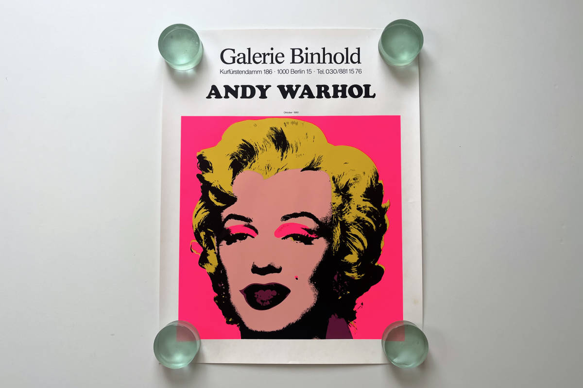 ウォーホル 4 Marilyn (1964,1967) ドイツ製ポスター ウォーホル 4